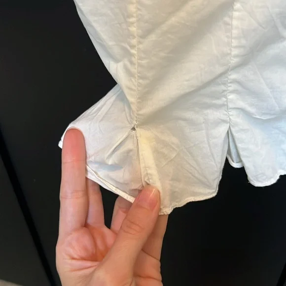 Doen Alana Broderie Anglaise Organic Cotton Top in Salt - Picture 2 of 8